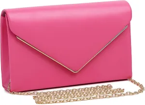 Labair Chic Vegan Leather Clutch Bag Envelope Clutch Purses for Women Evening Wedding Formal Party Handbag.