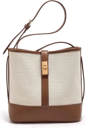 LAORENTOU Cowhide Leather Women Crossbody Bag Purse Tote Style Handbags Trendy for Ladies