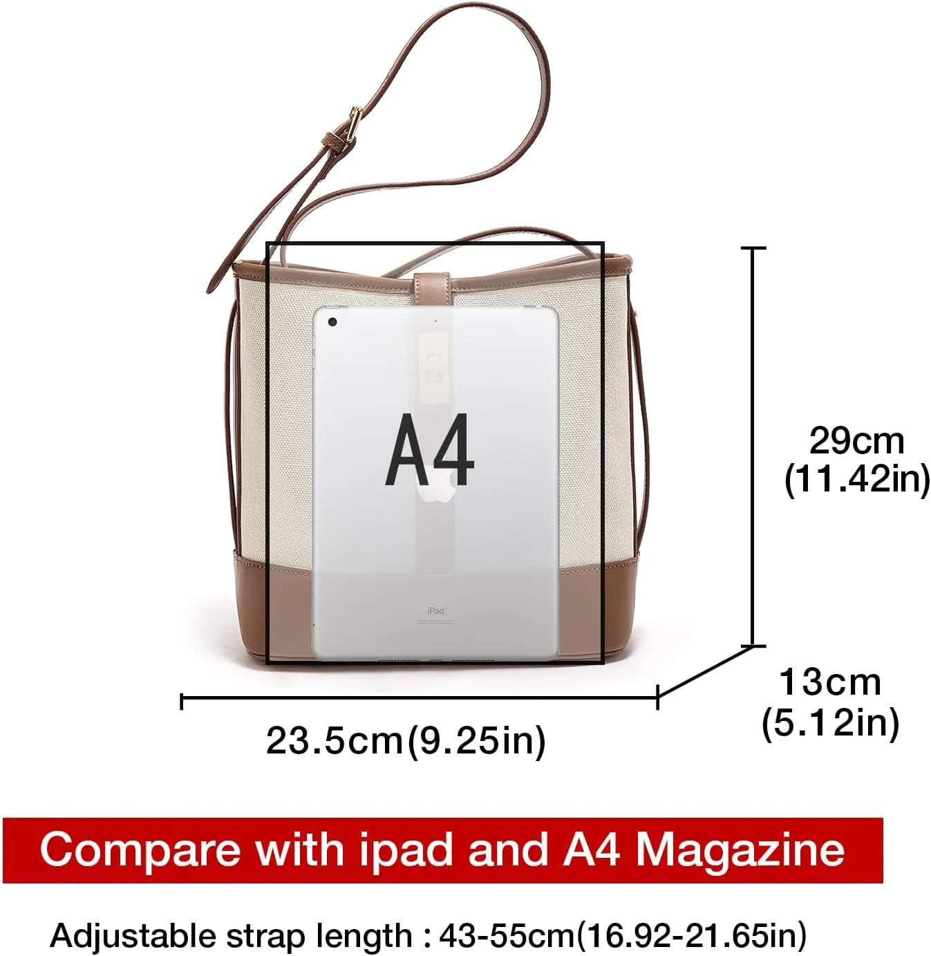LAORENTOU Cowhide Leather Women Crossbody Bag Purse Tote Style Handbags Trendy for Ladies