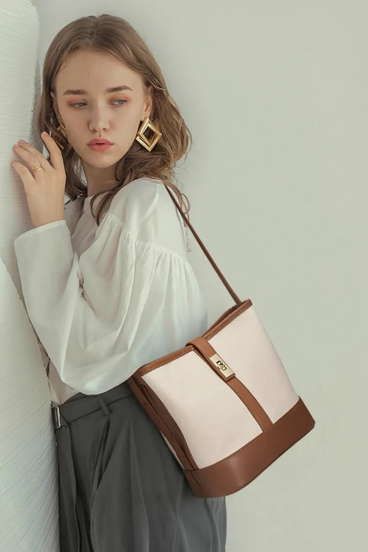 LAORENTOU Cowhide Leather Women Crossbody Bag Purse Tote Style Handbags Trendy for Ladies