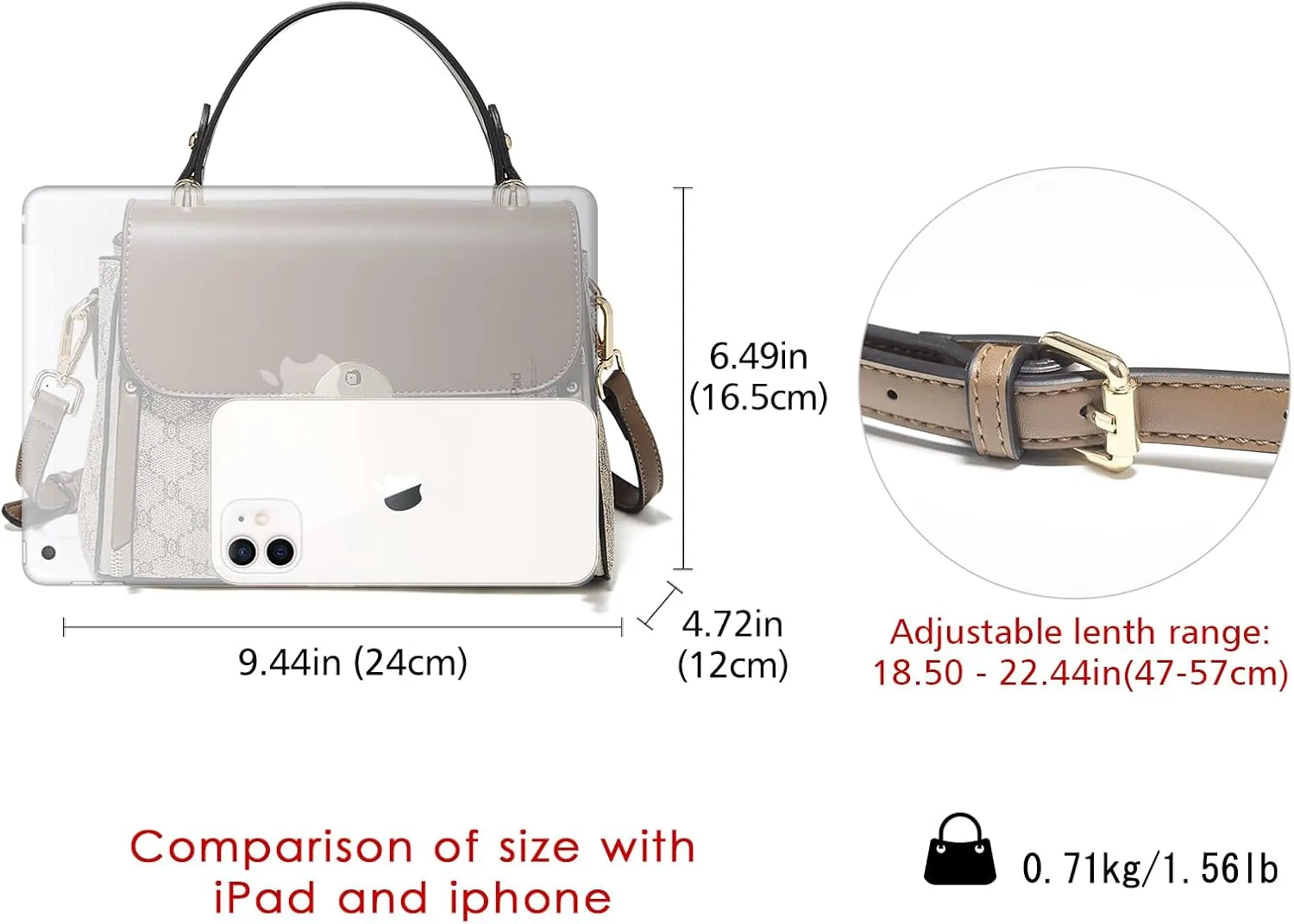 LAORENTOU Vegan Leather Top-handle Crossbody Bag for Women Satchel Trendy Handbags Printed Purse