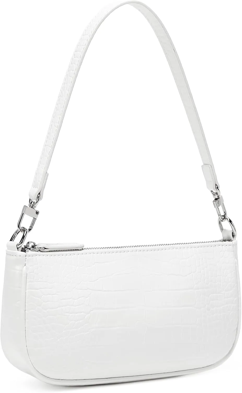 lapsting Shoulder Bag for Women 90s Trendy Purse Small Crocodile Clutch Y2K Fashion Mini Handbag with Crossbody Strap
