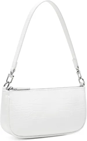 lapsting Shoulder Bag for Women 90s Trendy Purse Small Crocodile Clutch Y2K Fashion Mini Handbag with Crossbody Strap