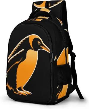 Laptop Backpack for Men Women Daypack Penguin Illustration Computer Bag Travel Backpacks Laptop Bag