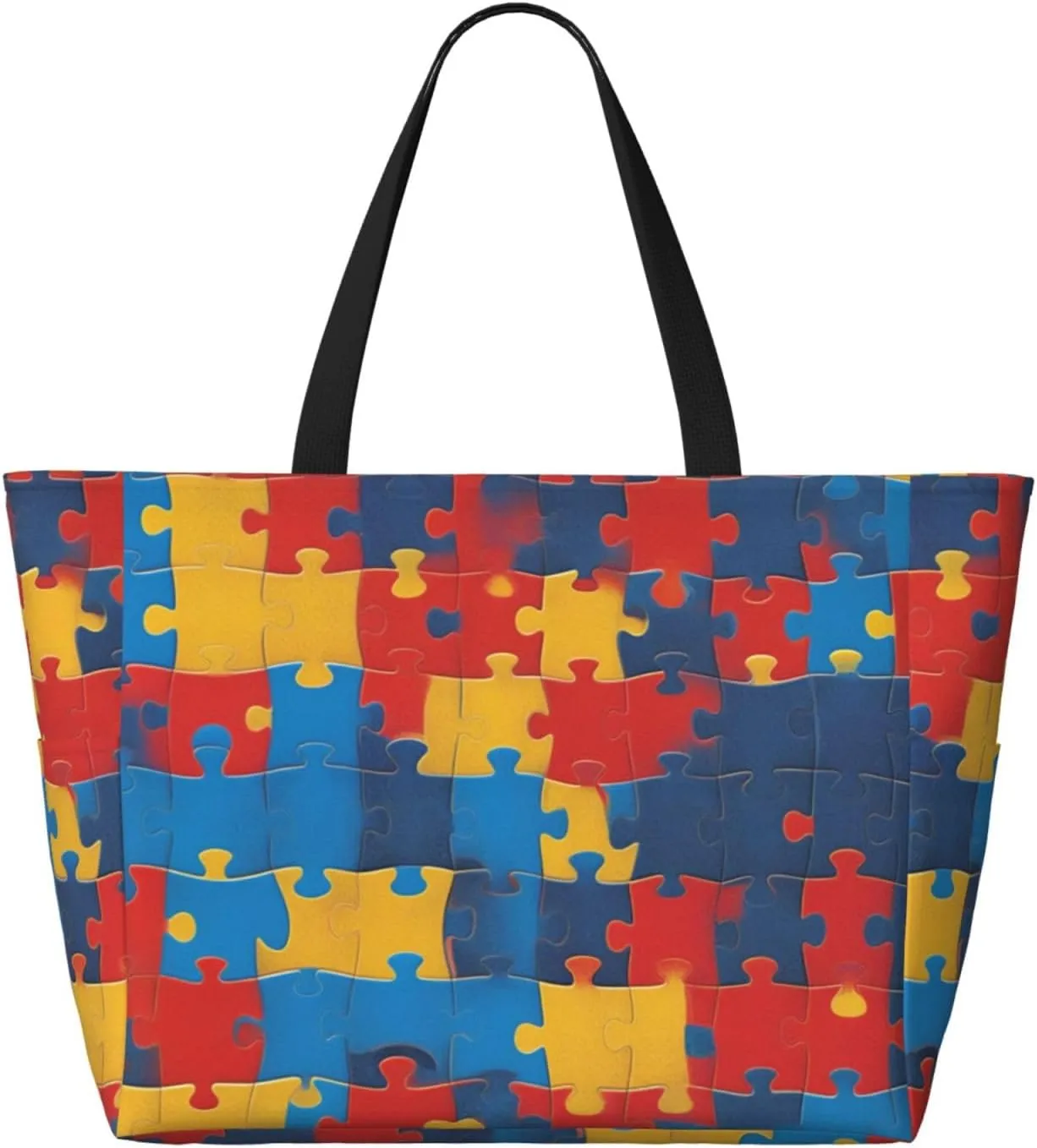 Large Beach Bag Waterproof Beach Totes Bags for Women Men, Pool Bag with Zipper Pocket