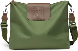 Large Crossbody Bag for Women Fabric Nylon Casual Commuter Bag Trendy Fashion Hobo Shoulder Bag Ladies Travel Handbag