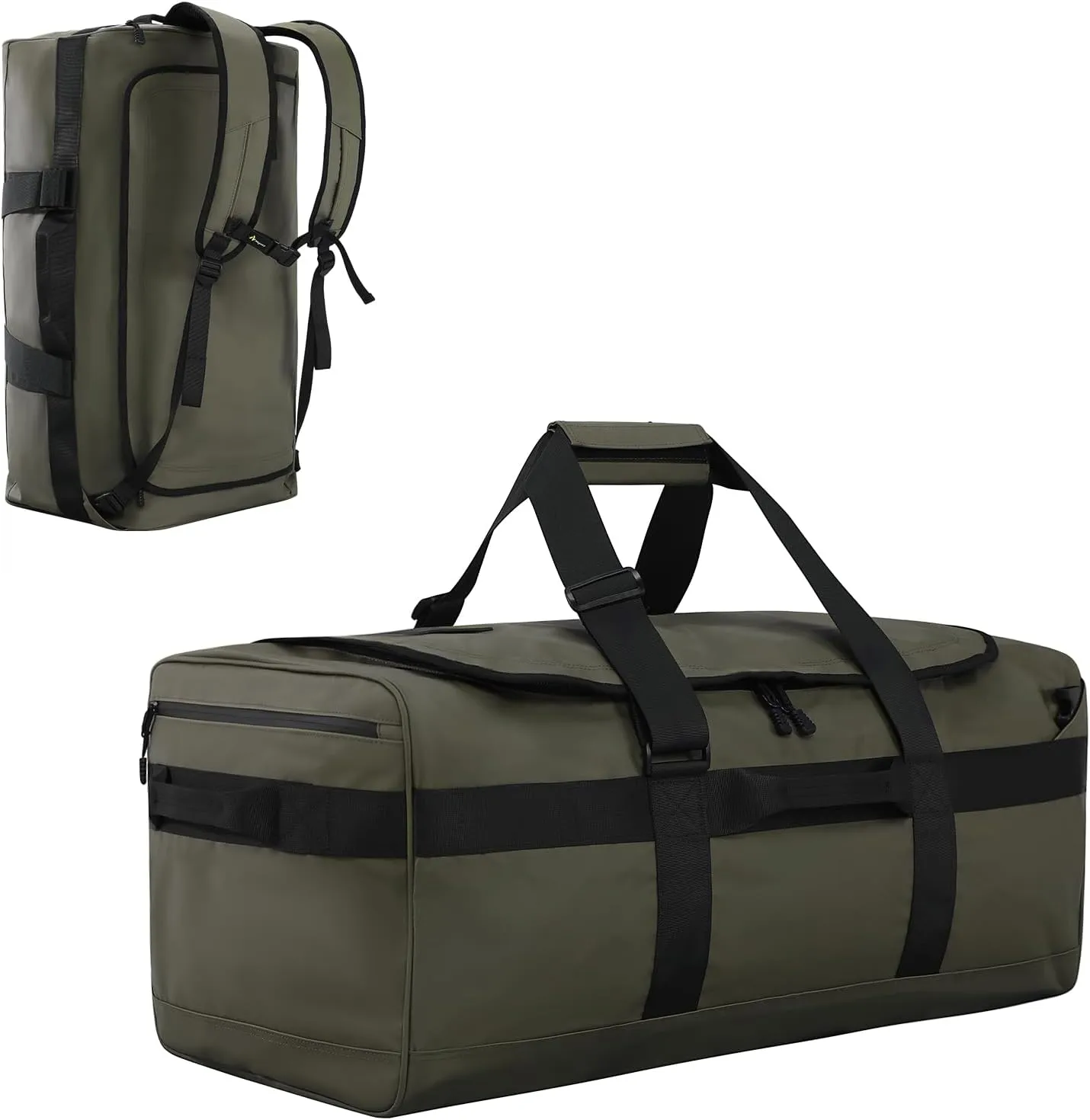 Large Duffel Backpack Bag, 3-Way Water Resistant Gym Duffle Bag with Shoe Compartment for Sports Workout
