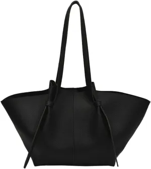 Large Tote Bag Women Trendy Pleated Shoulder Purses PU Leather Oversize Top Handle Handbags for Work Travel 2025