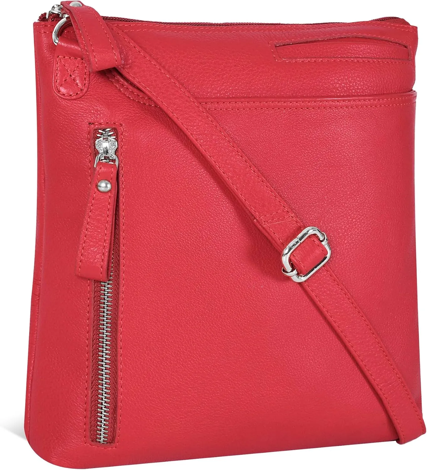 Leather Crossbody Bags for Women - Ladies Sling Handbags - Medium Cross body Purses Handbags - Purses For Women