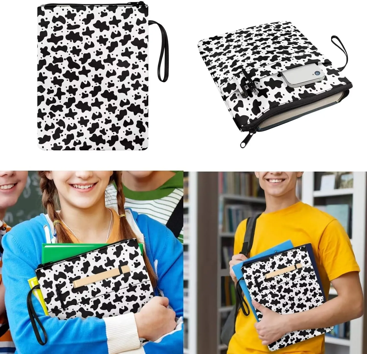 Leopard Print Backpacks with Lunch Box for Girls Multi-Functional Insulated Lunch Bag with Containers and Cute Pencil Case for Junior Middle School