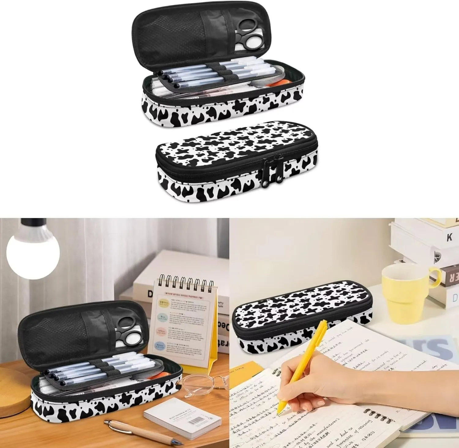 Leopard Print Backpacks with Lunch Box for Girls Multi-Functional Insulated Lunch Bag with Containers and Cute Pencil Case for Junior Middle School