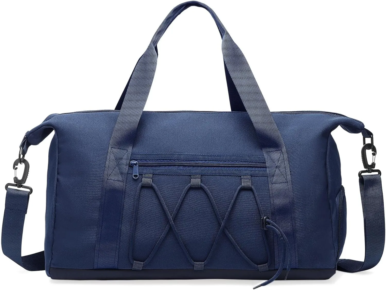 Lightweight Gym Bag for Men & Women, Water Resistant Sports Duffel Bag with Shoe Compartment & Wet Pocket for Travel Weekender & Fitness, Blue