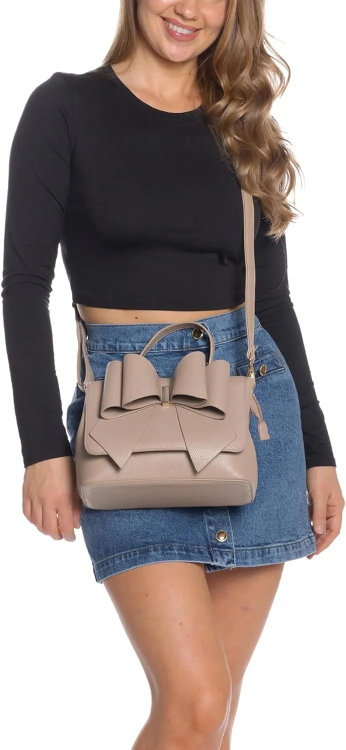 Like Dreams Small Purses for Women | Vegan Leather Cute Bow Purse | Elegant Crossbody Small Handbags for Women