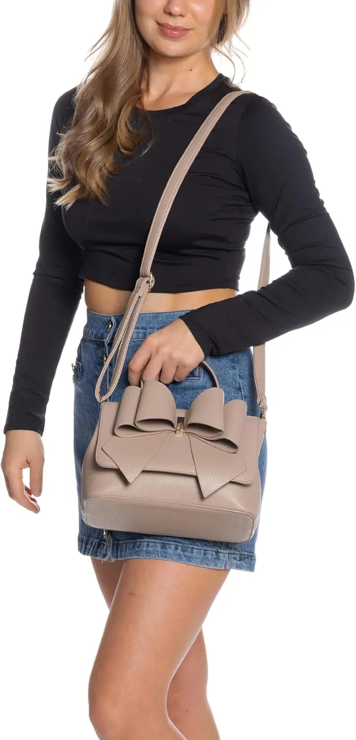 Like Dreams Small Purses for Women | Vegan Leather Cute Bow Purse | Elegant Crossbody Small Handbags for Women