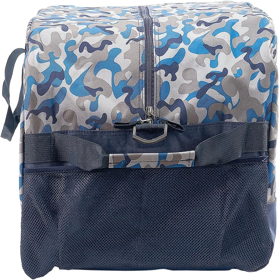 Lillian Vernon Blue Camo Personalized Large Kid's Duffel Bag - Boy's Sports and Activites Bag, 13"x 15"x 30"
