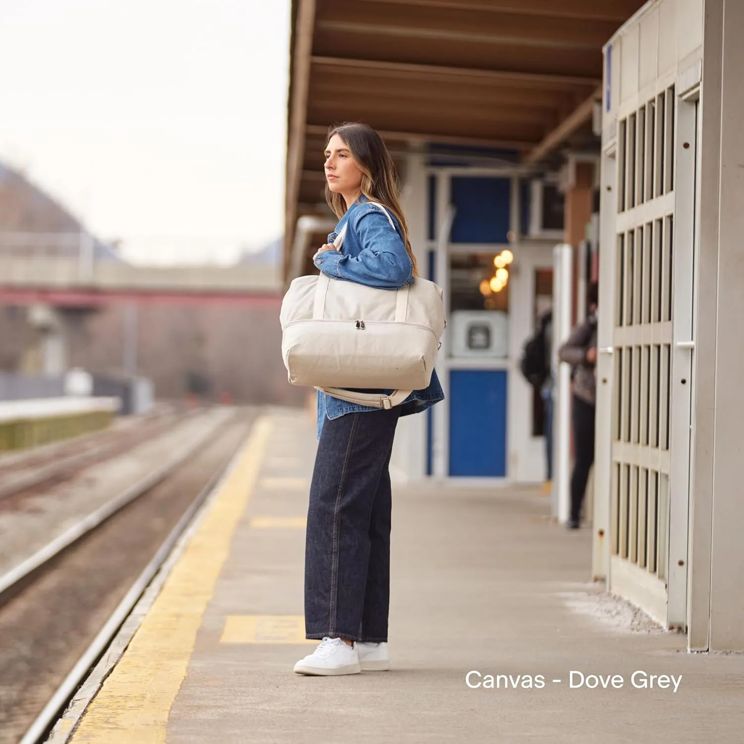 Lo & Sons Original Catalina Deluxe Premium Canvas Duffel Bag – Travel, Gym, Hospital, or Weekender Bag with Shoe Compartment for Men and Women
