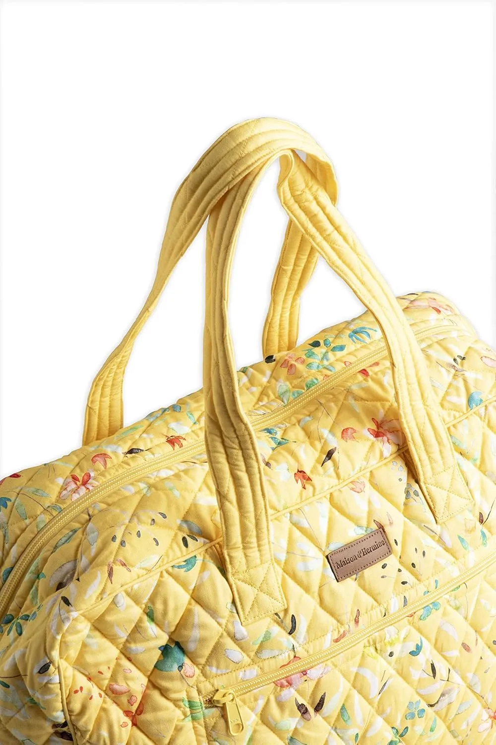 Maison d' Hermine Weekend Bag Cotton Quilted Duffel Overnight Luggage Weekender Gym Bag for Gifts Travel Men Women Business Travellers Family Trip, Colmar