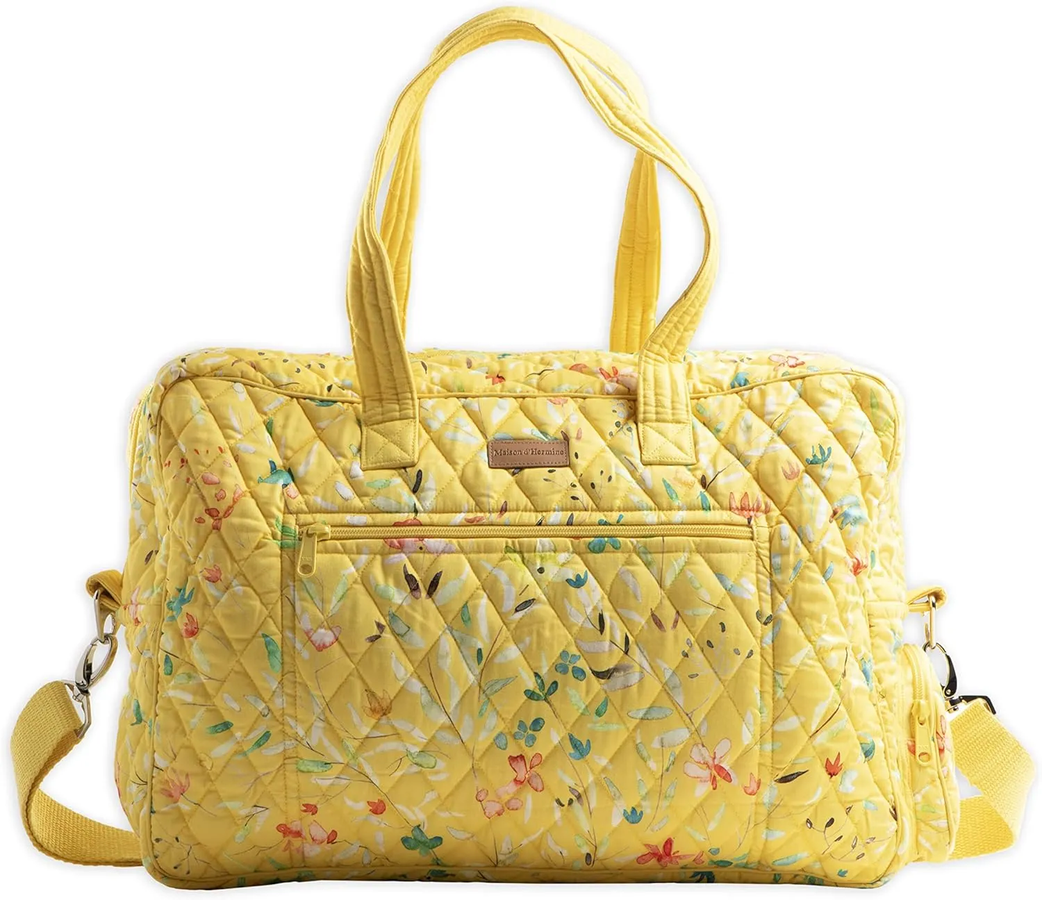 Maison d' Hermine Weekend Bag Cotton Quilted Duffel Overnight Luggage Weekender Gym Bag for Gifts Travel Men Women Business Travellers Family Trip, Colmar