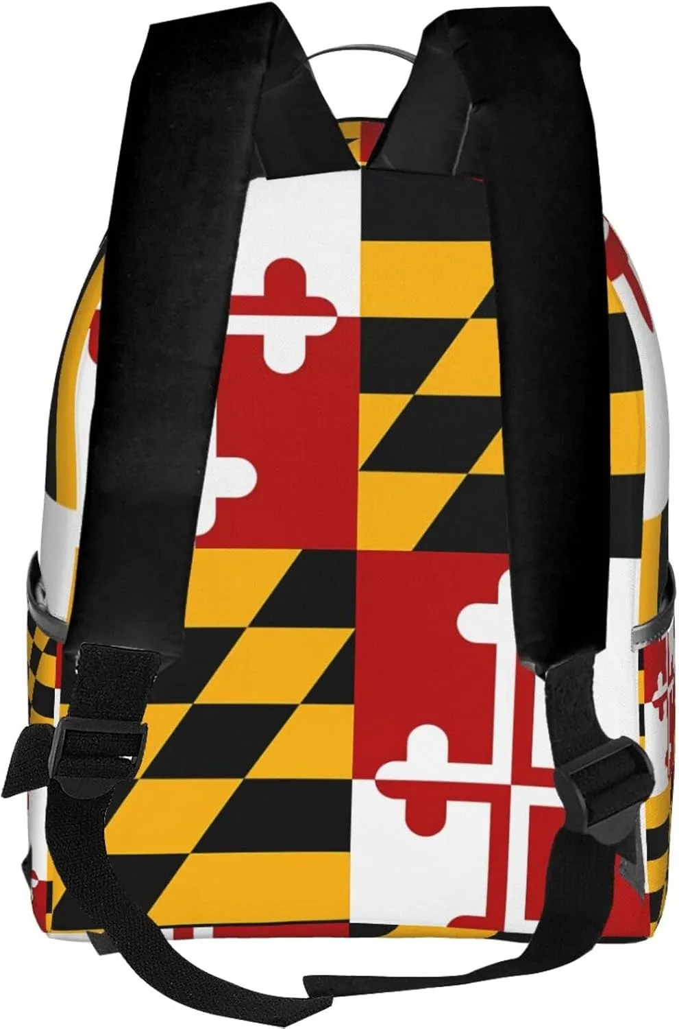 Maryland Flag Casual Backpacks Laptop Backpack Carry-on Daypack Sports Travel Rucksack Lightweight Working Bag for Outdoor Hiking Cycling Walking