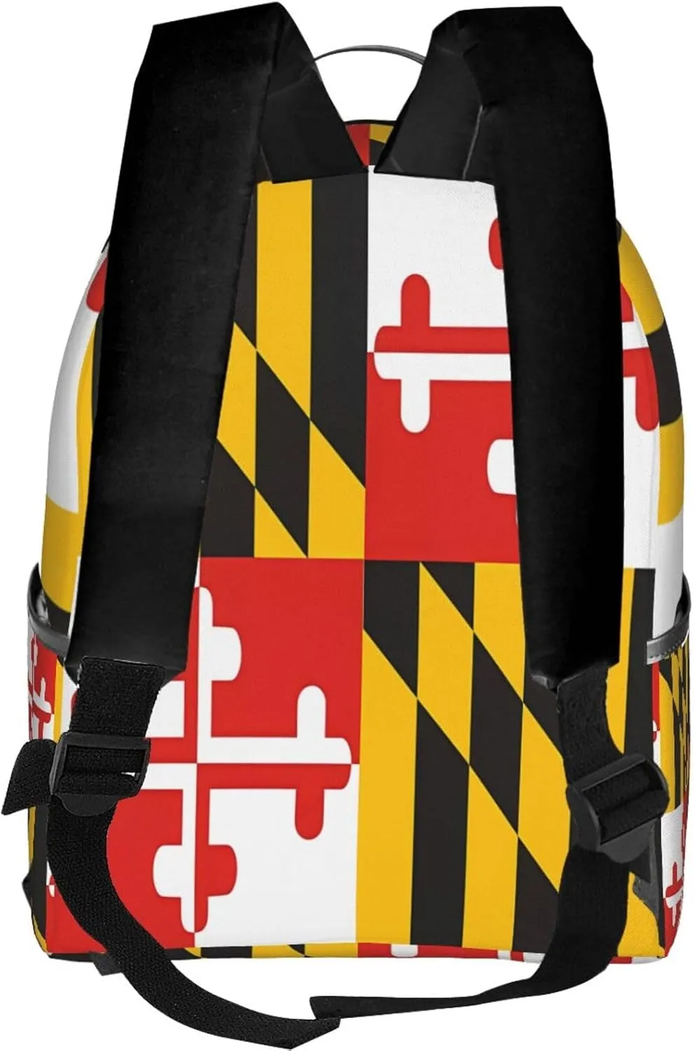 Maryland State Fla Casual Backpacks Laptop Backpack Carry-on Daypack Sports Travel Rucksack Lightweight Working Bag for Outdoor Hiking Cycling Walking