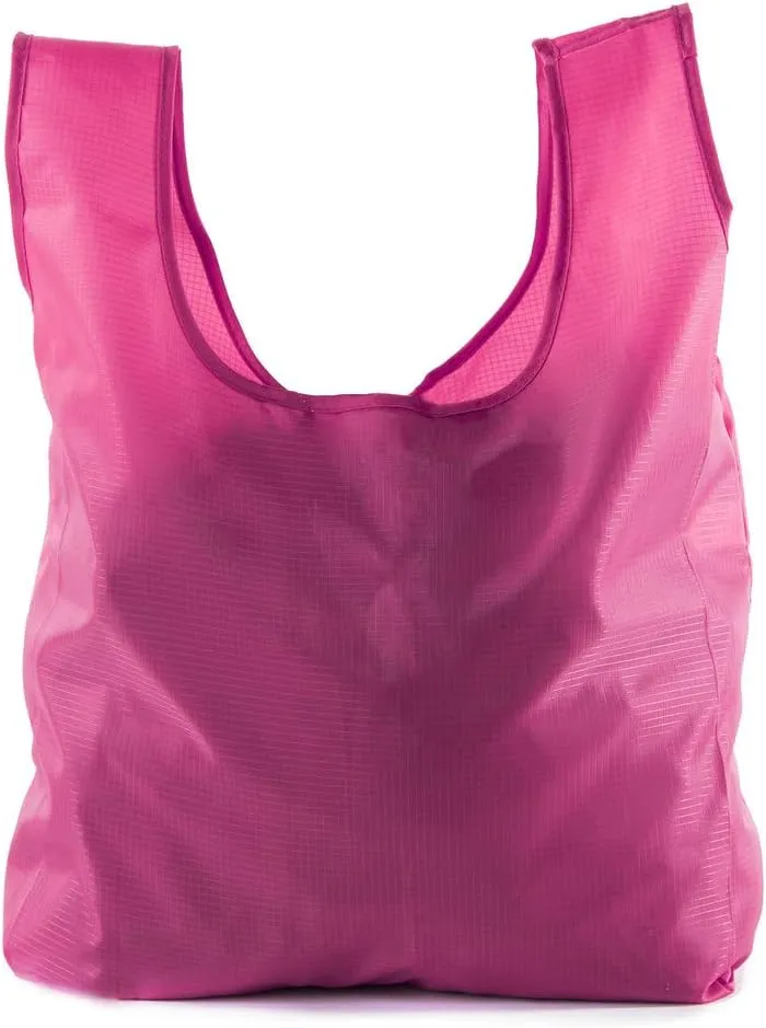 Mato & Hash Reusable Grocery Bags | Foldable w/Integrated String Pouch | Ripstop Nylon Tote