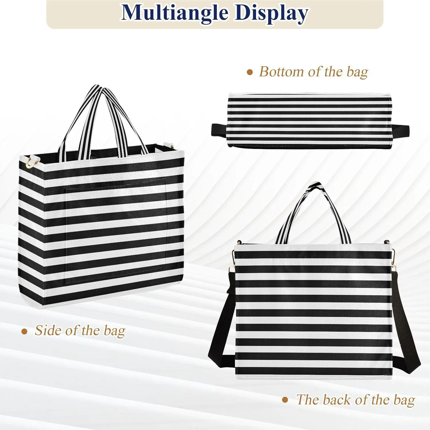 MCHIVER Tote Bag for Women Corduroy Crossbody Shoulder Purse Utility Totes for Trip Office Work 13.7 * 4.9 * 12.2 IN