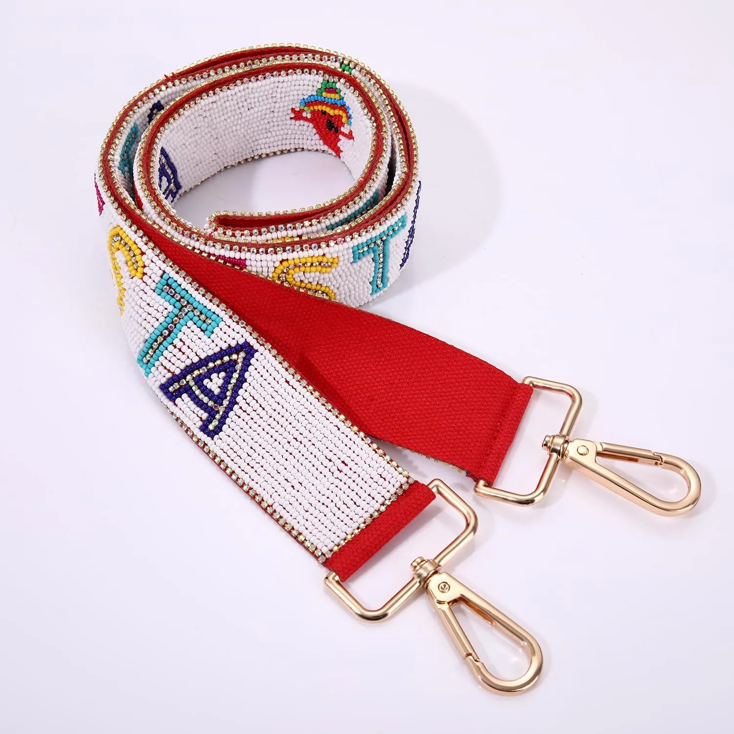 Mexican Purse Strap Beaded FIESTA Purse Strap Replacement Cinco De Mayo Crossbody Bag Straps Mexican Outfit Gifts Party Favors (Style F)