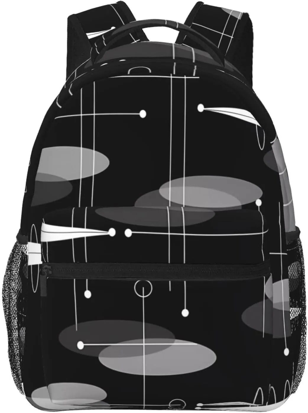 Mid-Century Atomic Space Age Backpacks 15 Inch Laptop Backpack Multipurpose Double Shoulder Bag For Men Women Gifts