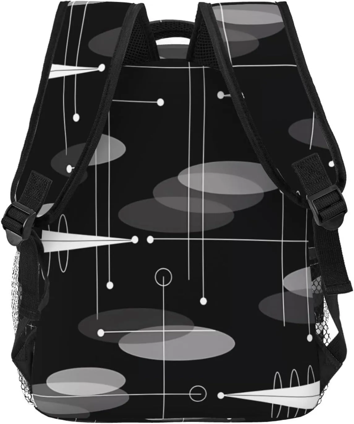 Mid-Century Atomic Space Age Backpacks 15 Inch Laptop Backpack Multipurpose Double Shoulder Bag For Men Women Gifts