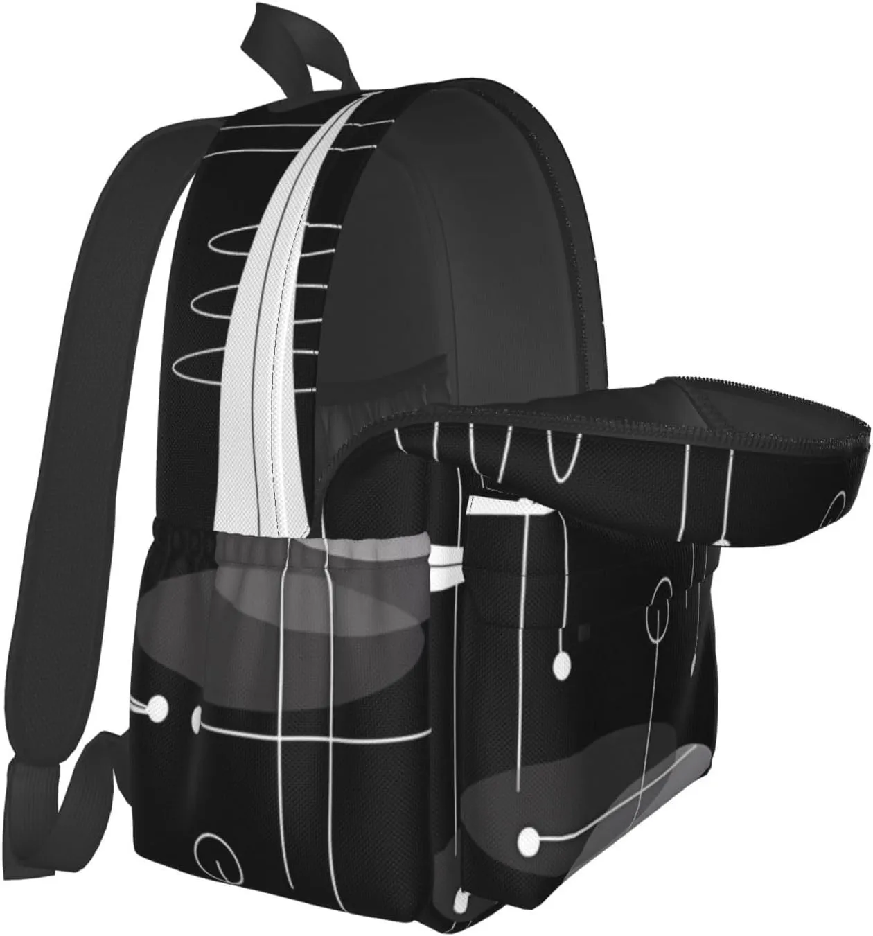 Mid-Century Atomic Space Age Backpacks 15 Inch Laptop Backpack Multipurpose Double Shoulder Bag for Men Women Gifts