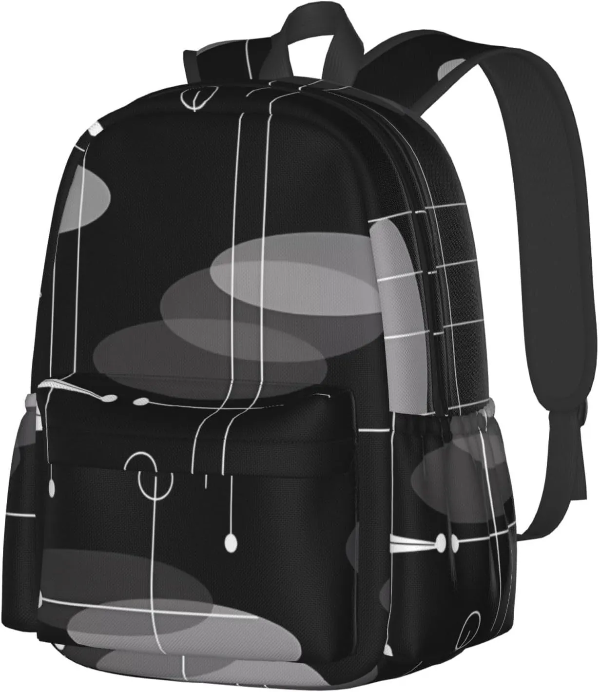 Mid-Century Atomic Space Age Backpacks 15 Inch Laptop Backpack Multipurpose Double Shoulder Bag for Men Women Gifts