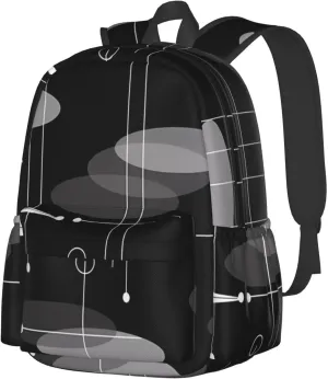 Mid-Century Atomic Space Age Backpacks 15 Inch Laptop Backpack Multipurpose Double Shoulder Bag for Men Women Gifts