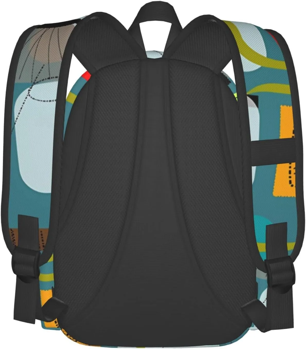 Mid-Century Modern Abstract Green Backpacks 15 Inch Laptop Backpack Multipurpose Double Shoulder Bag for Men Women Gifts