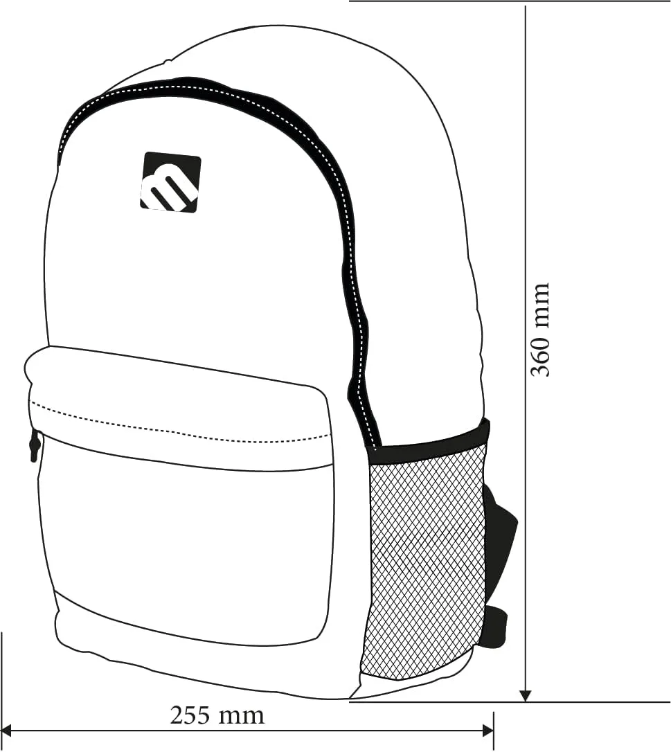 Mintra Office Backpack, Water-resistant Everyday Bag with Adjustable Straps, Unisex Backpack for Travel, College, Multi-Compartments with Secure Zippers, Dark Blue, 15L Small, 10" W x 14.17" H