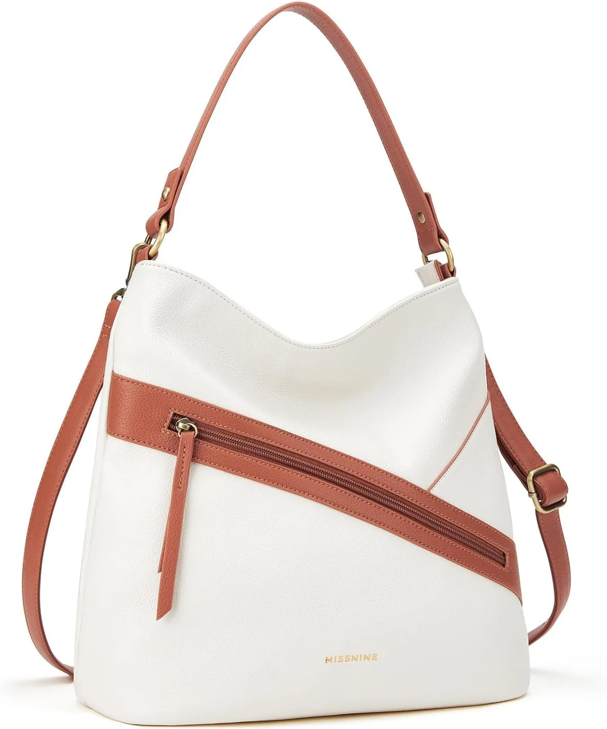 Missnine Hobo Bag Purses and Handbags for Women Top Handle Handbags with Pocket Zipper