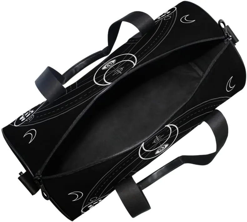 MNSRUU Duffel Bags Black Skull Moth Overnight Bags Weekend Bag Sports Gym Bag for Men Women Duffel Bags for Traveling