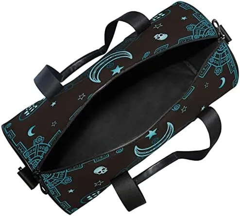 MNSRUU Duffel Bags Butterfly Skull Mysticism Sports Gym Bag Travel Luggage Overnight Bags for Men Women Duffel Bags for Traveling