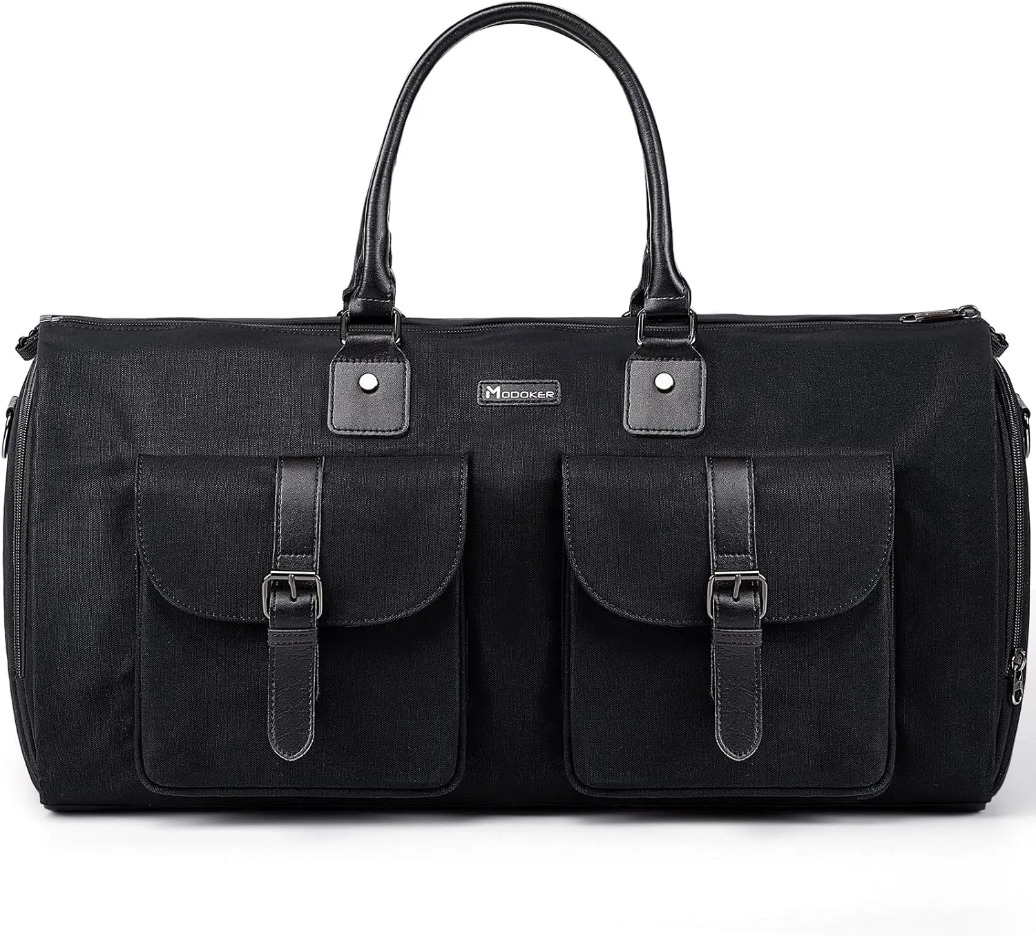Modoker Garment Convertible Weekender Bag,Carry on Canvas Garment Duffle Bag Heavy Duty Overnight Bags for Men Women