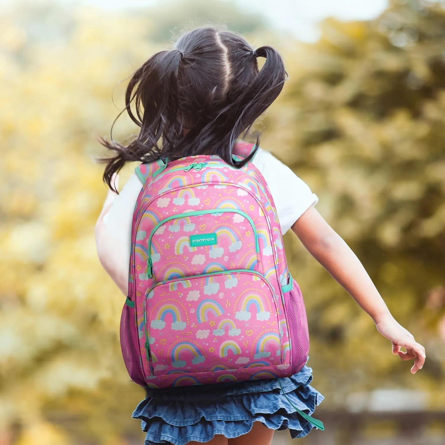 mommore Kids Backpack for Boys Girls Preschool Kindergarten Backpacks Lightweight Elementary School Bookbag with Lunch Box
