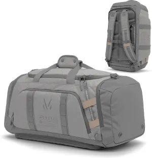 MONARC 40L Duffel Backpack, Recycled Materials, Carry-on with Shoe Compartment, 17” Laptop Sleeve, Water Resistant, Lockable Zippers, Gym Bag