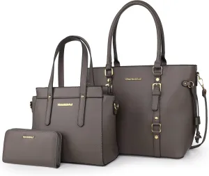 Montana West 3PCS Purses for Women Tote Bag and Wallet Set Shoulder Satchel Handbags
