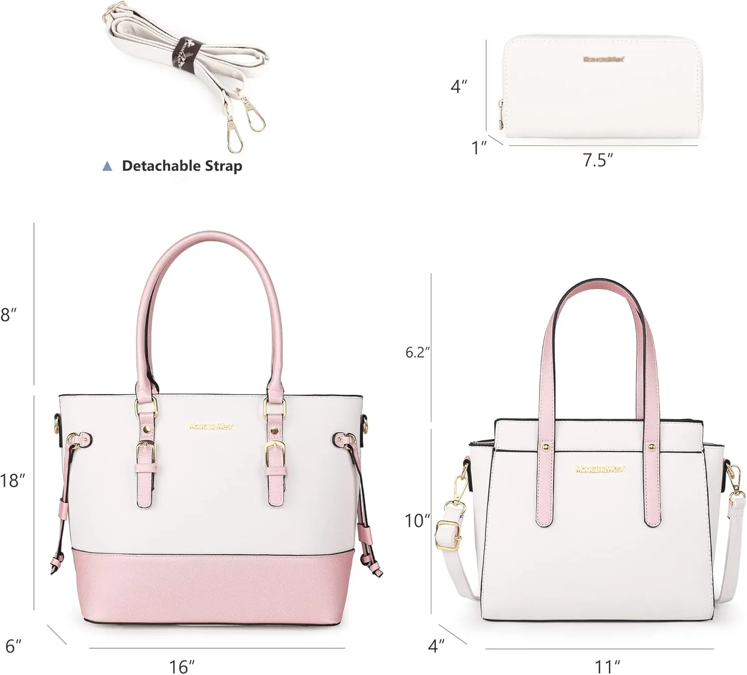 Montana West 3PCS Purses for Women Tote Bag and Wallet Set Shoulder Satchel Handbags