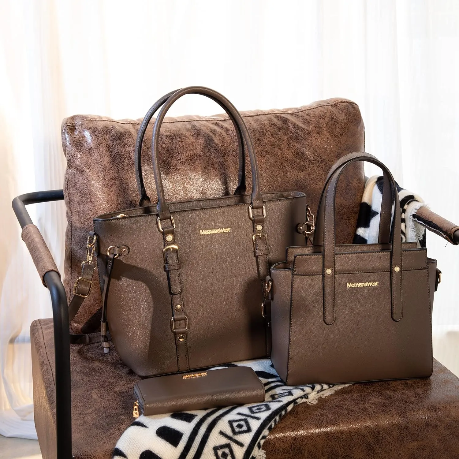 Montana West 3PCS Purses for Women Tote Bag and Wallet Set Shoulder Satchel Handbags