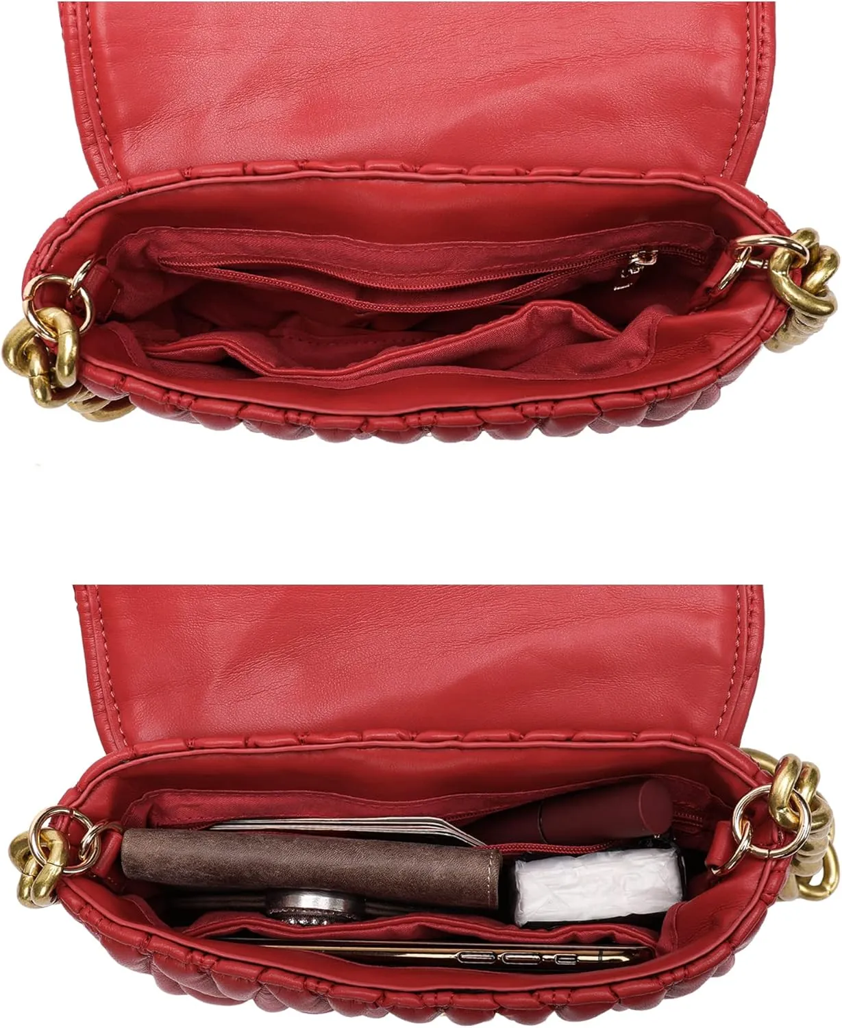 Montana West Quilted Handbags for Women Crossbody Bags Trendy Small Purses and Top Handle Handbags