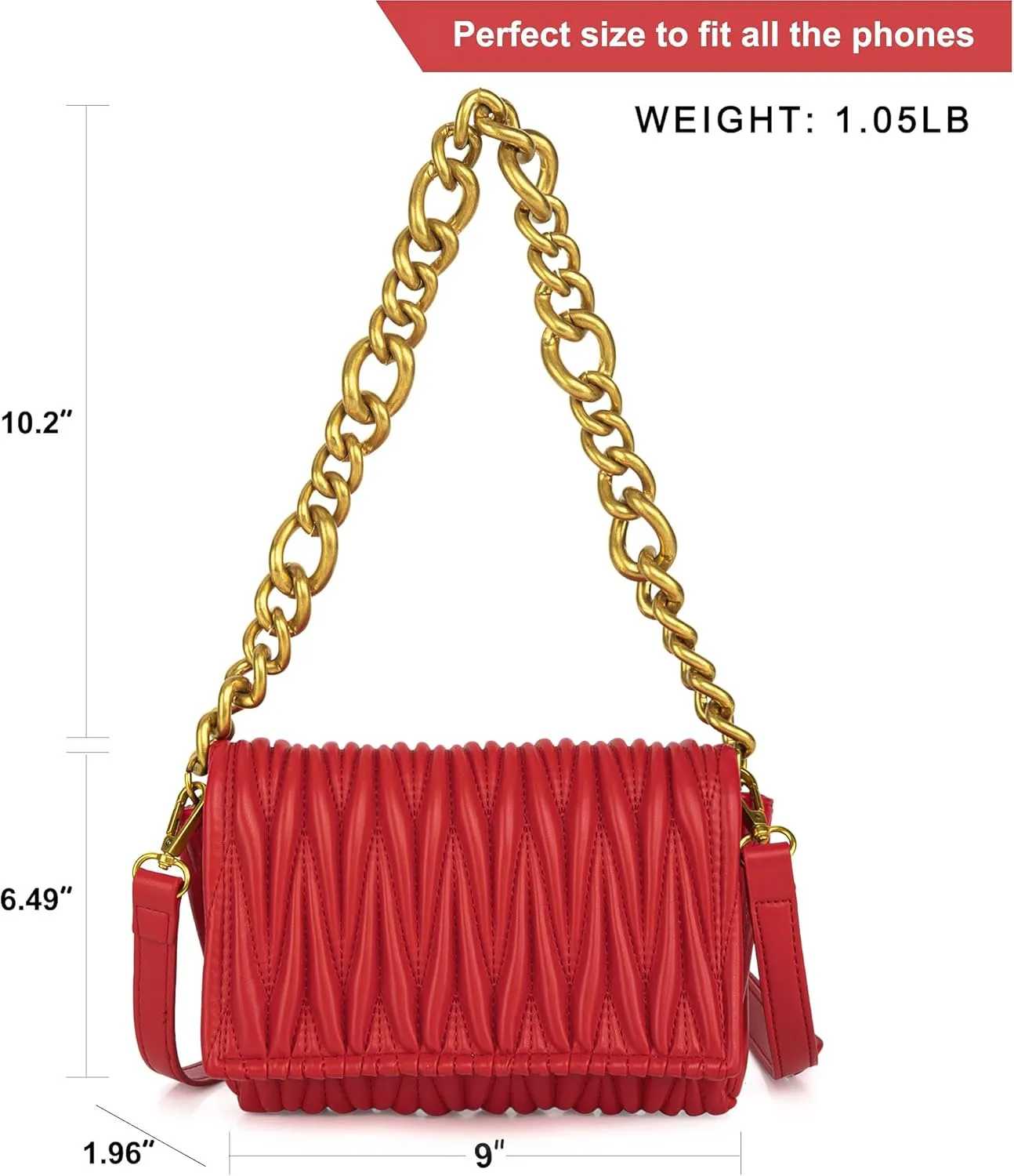 Montana West Quilted Handbags for Women Crossbody Bags Trendy Small Purses and Top Handle Handbags
