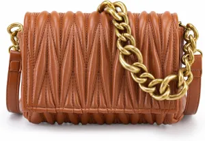 Montana West Quilted Handbags for Women Crossbody Bags Trendy Small Purses and Top Handle Handbags
