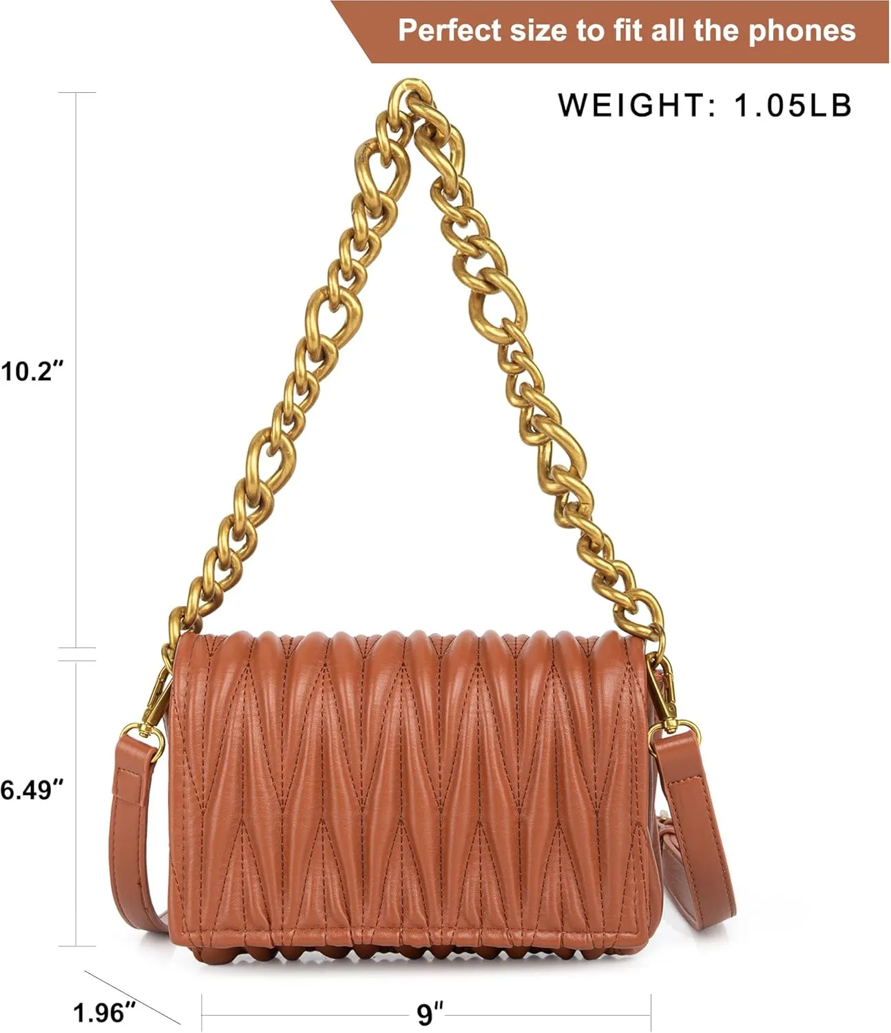 Montana West Quilted Handbags for Women Crossbody Bags Trendy Small Purses and Top Handle Handbags