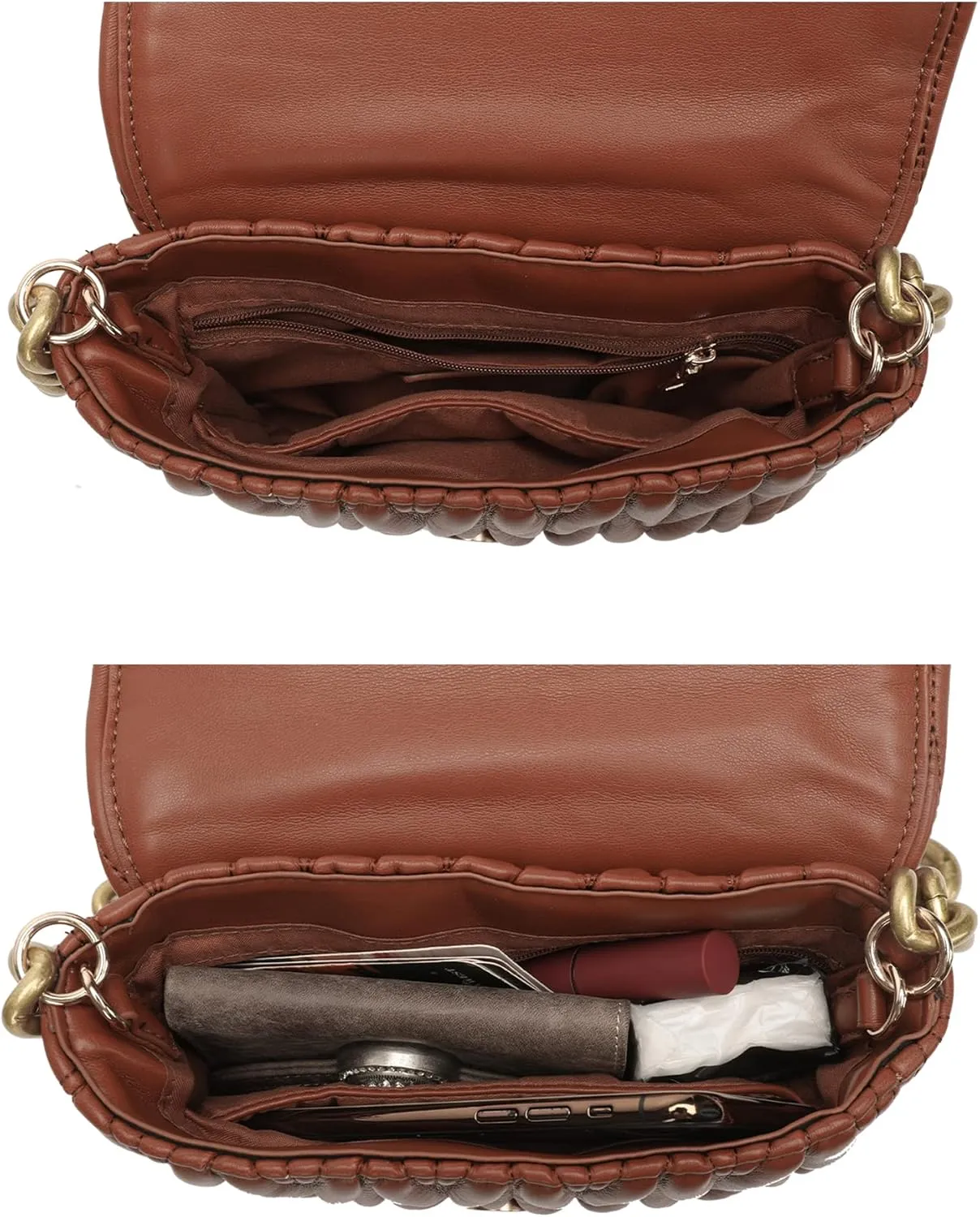 Montana West Quilted Handbags for Women Crossbody Bags Trendy Small Purses and Top Handle Handbags