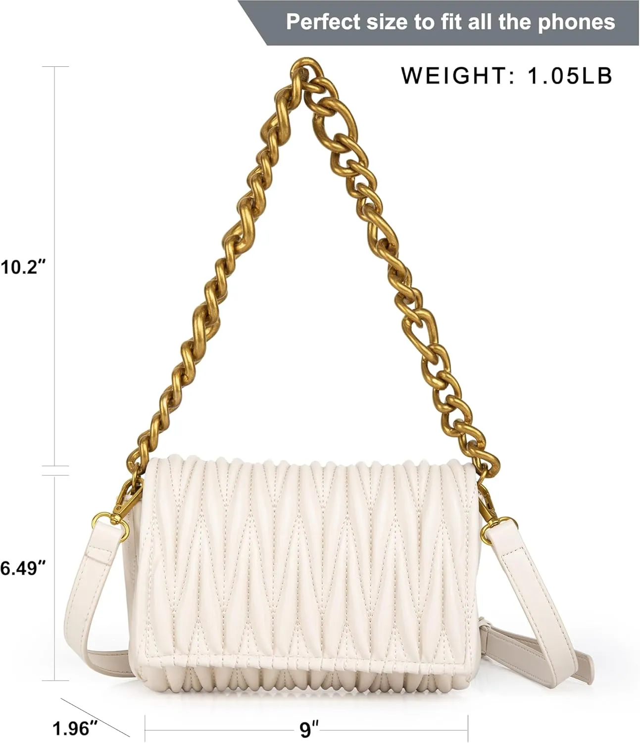 Montana West Quilted Handbags for Women Crossbody Bags Trendy Small Purses and Top Handle Handbags