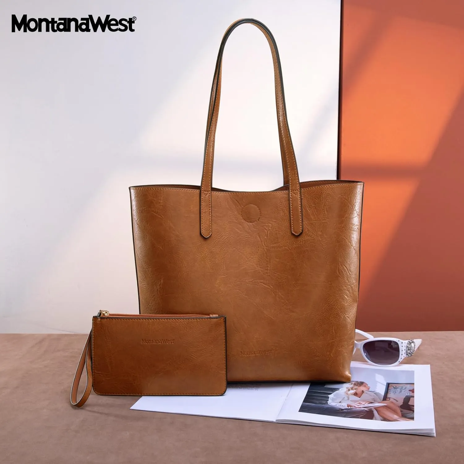 Montana West Tote Bag for Women Top Handle Purses and Handbags Soft Hobo